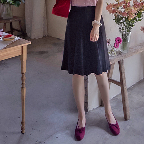 Season pleated soft-sleeved cool and flexible skirt pants [size: F, L] 