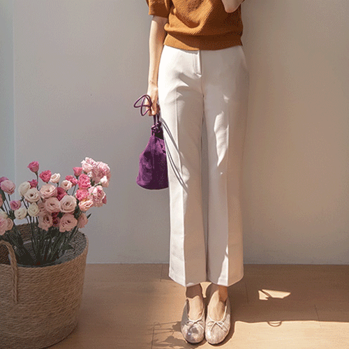 [Best Special Price 10,000 Won Discount] <FONT color=#5a3954>MADE LIN</font> Breeze Slim Boot Cut Slacks [size: S, M, L, XL (Long/Mini)]