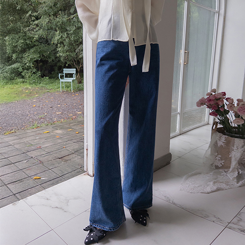 [Perfect Fat Cover] Nivron Soft Touch Wide-Fit Denim Pants [size: S, M, L]