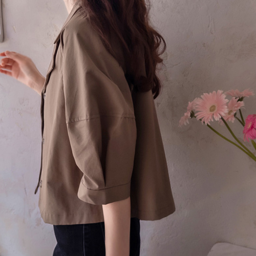 [LABEL] Gnas sleeve pin tuck cute fit lovely Outer [size: F(55~66)]