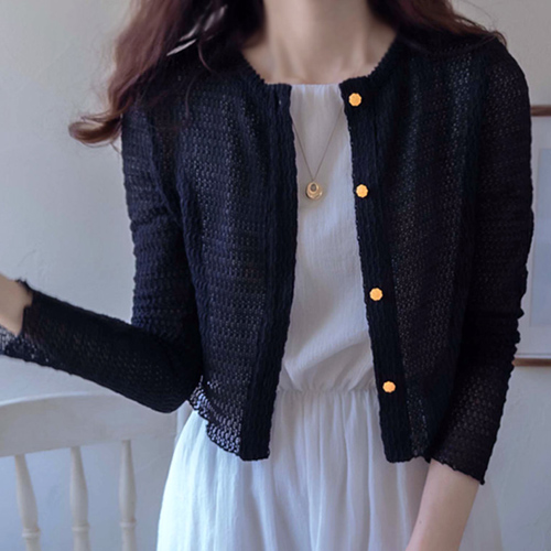 Beisser Button Crochet Cardigan [size: F(55~66)]