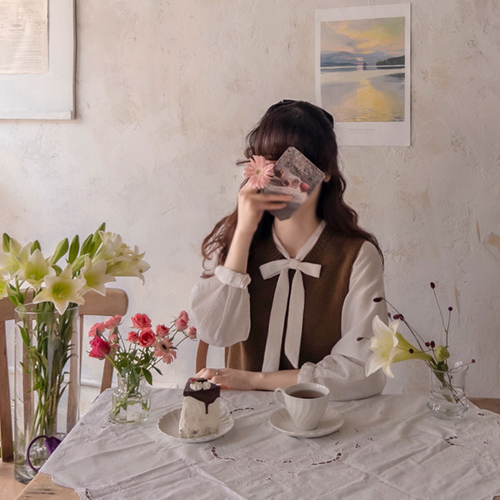 [LABEL] Jennifer Antie Autumn Modal Soft Blouse [size: F(55~66)]