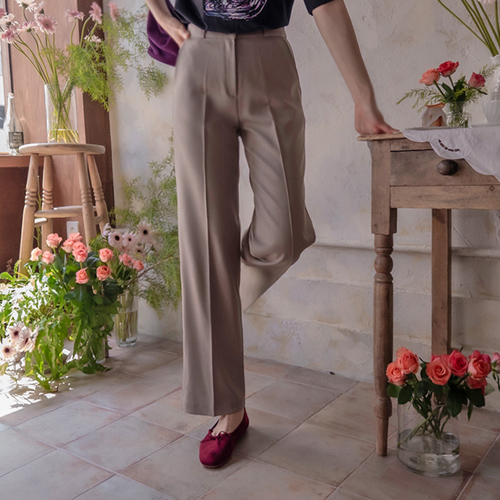 Friendy's Comfortable Slim Fit Hidden Band Pants [size: S, M, L]