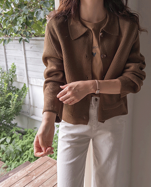 Muting Waffle Out Pocket Kkuankkumood Daily Cardigan [size: F(55~66)]