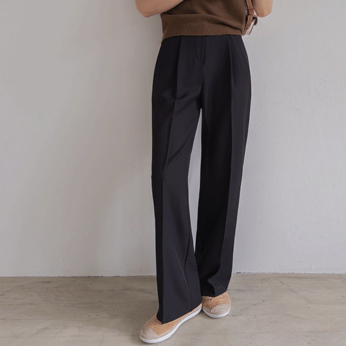 [Special Sale Limited Quantity][Best Special Sale 9,000 Won Discount] <FONT color=#5a3954>MADE LIN</font> For You Tantan Daily One-Tuck Semi-Wide Slacks [size: S, M, L, XL]