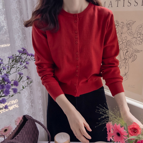 Sandmi Button Point Flexible and Soft Cardigan [size: F (55~66)]