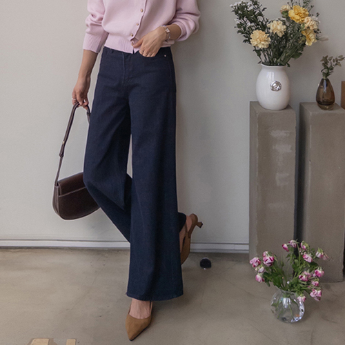[Popular Fall Version] Clyden Hooded Raw Denim Wide Pants [size: S, M, L]