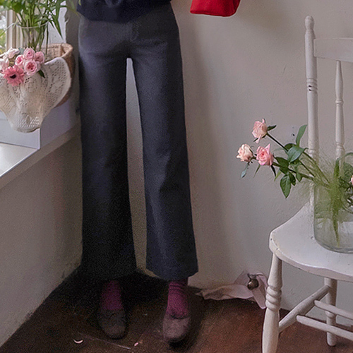 Autumn Peach Cute Pocket Softness Pan Ringsa Band Pants [size: S, M, L]