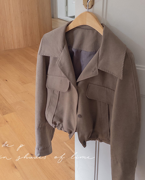 [LABEL] Ted Upper Body Cover Diagonal Slit Bottom String Daily Crop Jumper [size: F (55-66)]