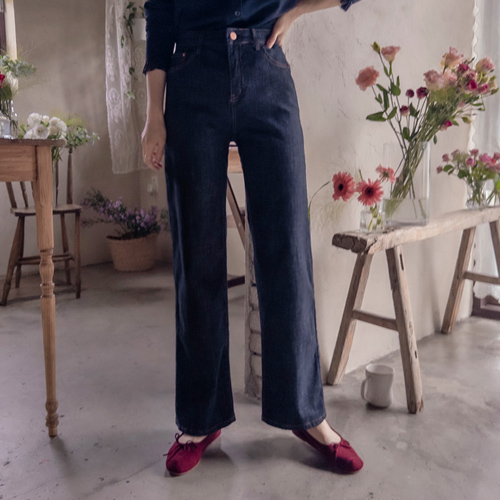 [LABEL] Crabin, no worries about staining, slim, stretchy, raw denim band pants [size: S, M, L]