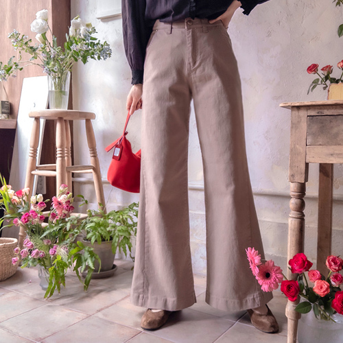 Louis Cut Soft Stretchy Hidden Band Pants [size: S, M, L]