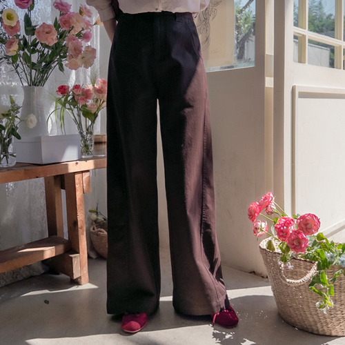 Shuklay Season Tencel Mapsi Slit Soft Pants [size: S, M, L]