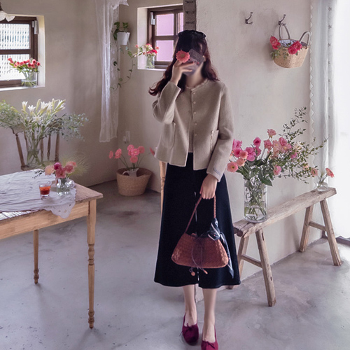 [LABEL] Lovetender Race key point handmade wool jacket [size: F(55~66)]
