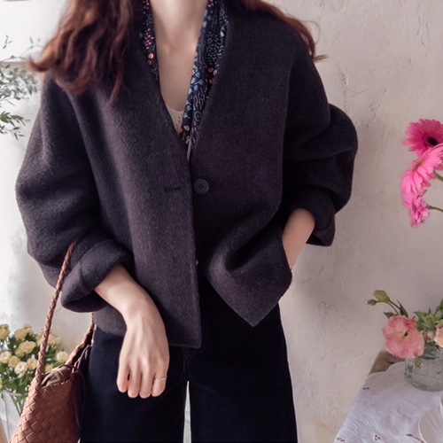 Blandia One-Button Soft Handmade Jacket [size: F(55~77)]