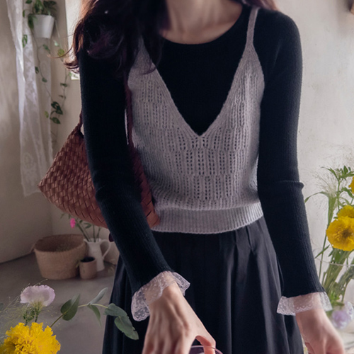 [LABEL] Clorance lovely bustier with good coordination [size: F(55~66)]