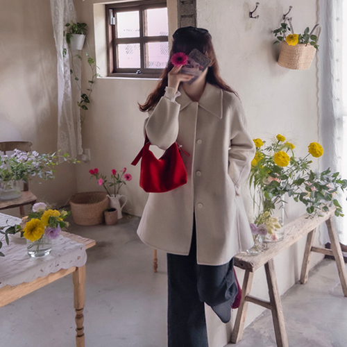 Robertia Lining Quilted Warm Big Collar Handmade Coat [size: F(55~66)]