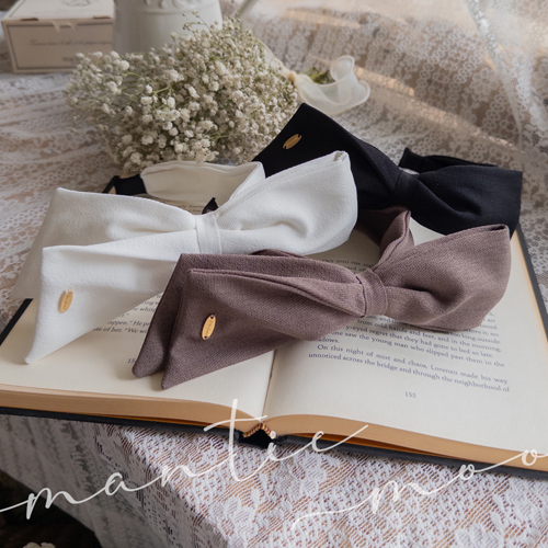 Wire unbowed ribbon pendant hairband