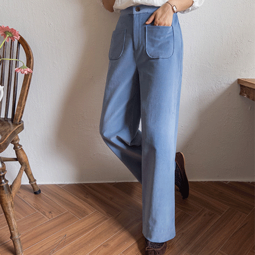 [All the way until winter~] Soft Roydy Corduroy Straight-Fit Pants [size: F (55-66)]