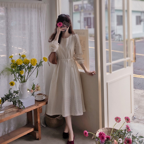 [New Product Special Price 10,000 Won Discount] <FONT color=#5a3954>MADE LIN</font> Aritte Lovely Mood Race Cut One Piece [size: F (55~66)]