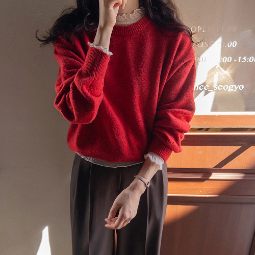 Woolnep Soft and Calm Bokashi Lambswool Knit [size: F (55-66)]