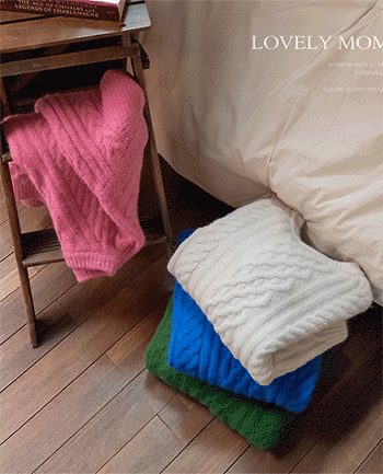 [Soft Touch] Dear You Soft Vivid Color Twiddle Thick Knit [size: F (55~66)]