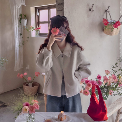 Demation Zip-up Soft and Lightweight Handmade Coat [size: F (55~66)]