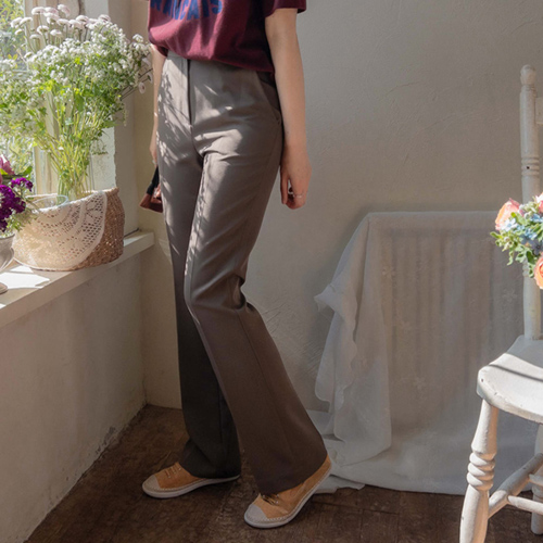 [Special Sale 40% ★Limited Quantity] <FONT color=#5a3954>MADE LIN</font> Celine Charrur Mapsi Bootcut Slacks Pants [size: S, M, L (Long/Short)]