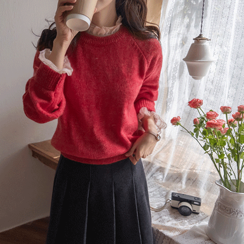 Radel Winter Daily Bocashi Raund Neck Knit [size: F(55~66)]