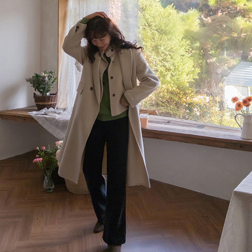 Besenne Cozy and Stylish Highneck Vest Coat SET [size: F(55~66)]