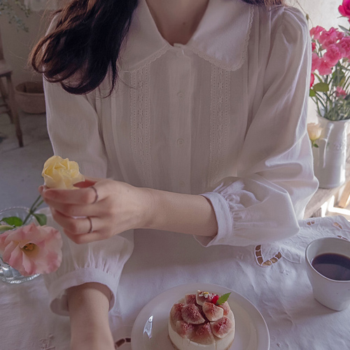 Timoa Lovely Cara and Lace Napping Blouse [size: F(55~66)]