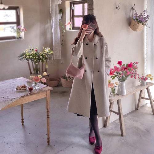 [LABEL] Scram Season Double Warm Handmade Coat [size: F(55~66)]