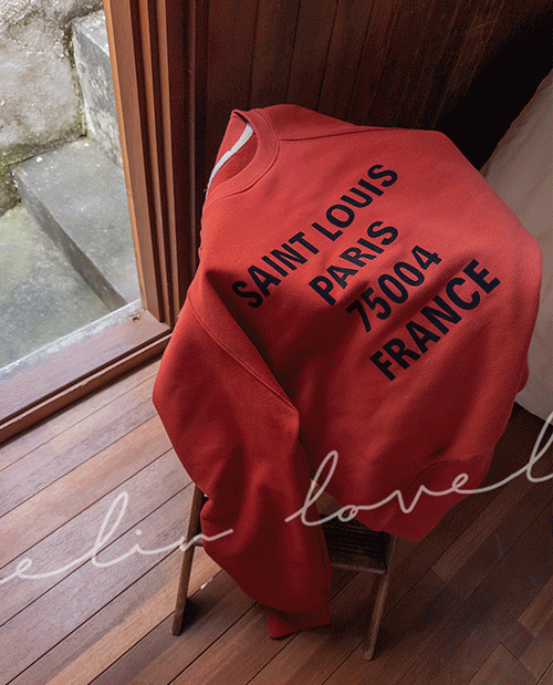 Aniv Daily Loose Fit Lettering Man to Man [size: F (55-66)]