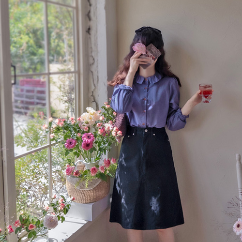 [LABEL] Anclos Cation Autumn Mapsi Skirt [size: S, M, L]