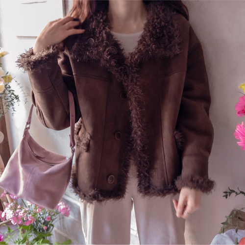 Jason's cute Pogle-like fur warm double-sided Mustang [size: F(55~66)]