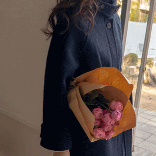 [Wool&Alpaca] <FONT color=#5a3954>MADE LIN</font> [Increased Warmth!] Milkdel Wool High-Quality Highneck Two-Way Half Coat <FONT color=#d8a4a4>[Scratch Sale]</font>