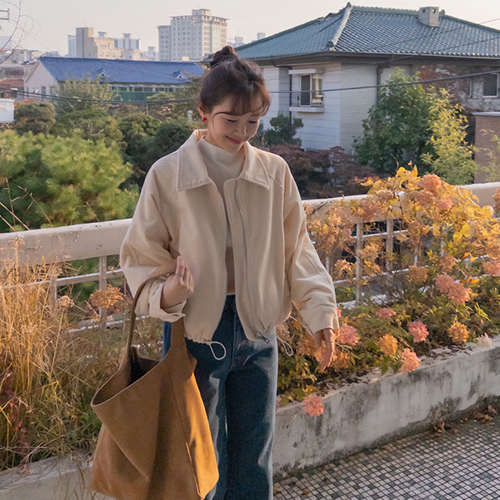 [Thick! Thick] Bomi Hem String Corduroy Jumper [size: F (55~77)]