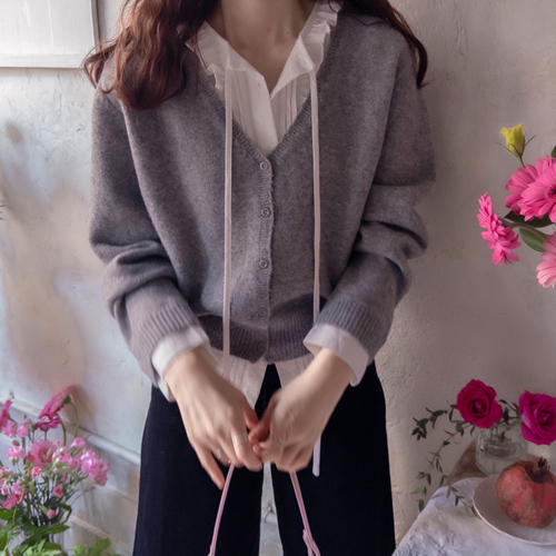 Cravind Layered Shirt Bodhi Ttasum Cardigan [size: F(55~77)]