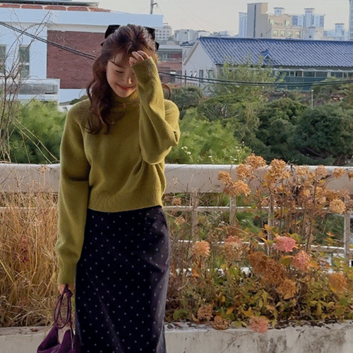 Roand Warmth Highneck Crop Paula Wool Knit [size: F(55~66)]