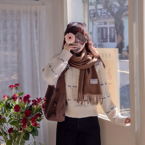 [LABEL] Winter Color Fluffy Pretty Soft Warm Knit [size: F(55~66)]