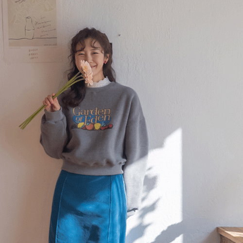 [Warm fleece quilt] Thick, fruity printed fleece quilt Man to man [size: F (55-66)]