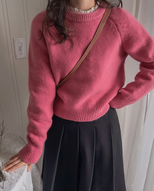 Melody flab cover, warm and delicate raglan knit [size: F (55-66)]