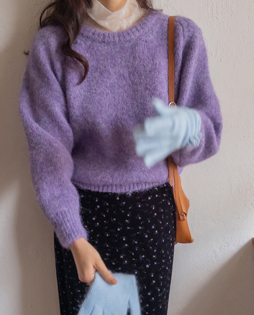 Myel Daily Wool Raund Neck Knit [size: F (55-66)]