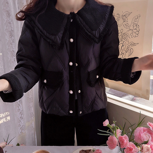 B&D Tweed Colorblock Warm Duck Down Padding [size: F (55~66)]