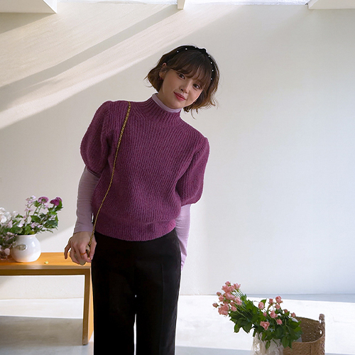 Yumer warm lovely mood repeat knit [size: F(55~66)]