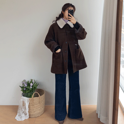 Chloe Lining Full-Length Dumble Waist String Half Coat [size: F (55-66)]