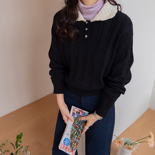 Irene Lovely Mood Kara Race Two-tone Knit [size: F(55~66)]