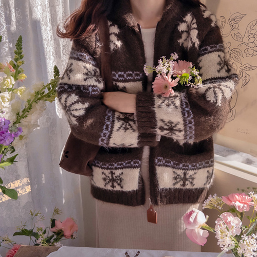 Gemma Tasmi Soft and Flexible Zip Knit Outer [size: F(55~66)]