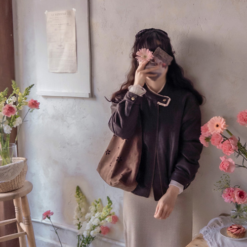 Cornelly lining, warm, soft leather jacket [size: F (55~66)]