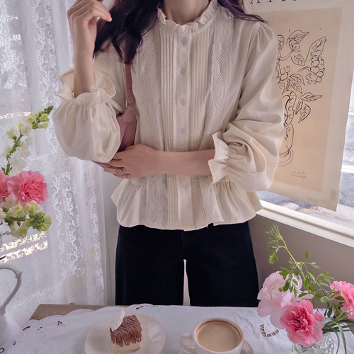 Flandia Race Soft Corduroy Blouse [size: F(55~66)]