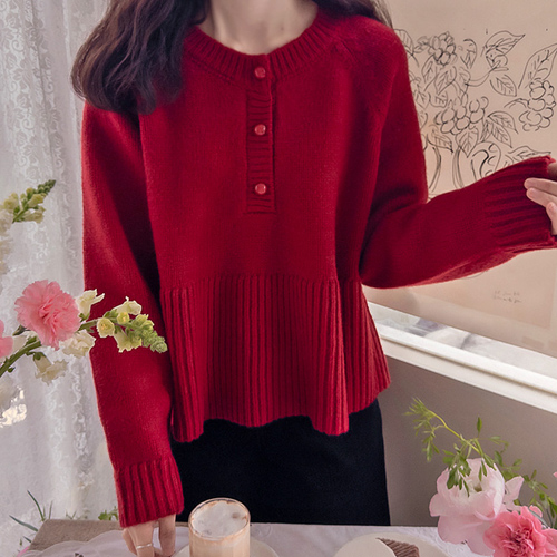 Anneclass Thick, Flexible, Warm, and Cute A-Line Knit [size: F(55~66)]